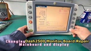 Reparatie van het moederbord van de DASH2500-patiëntmonitor